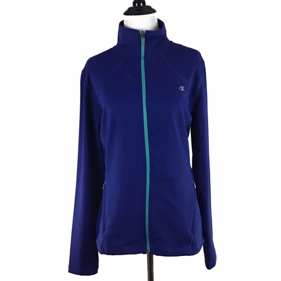 Champion Double Dry Zipper front Athletic Jacket L - Picture 2 of 7